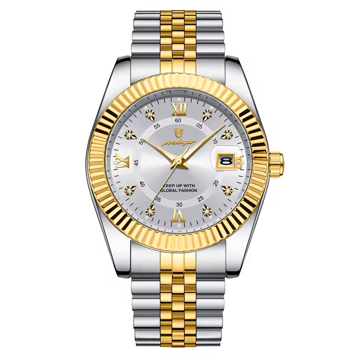 Infinity Two-Tone Watch Infinity Watch Women 24mm Silver Gold Two Tone New Battery 7  main image 2
